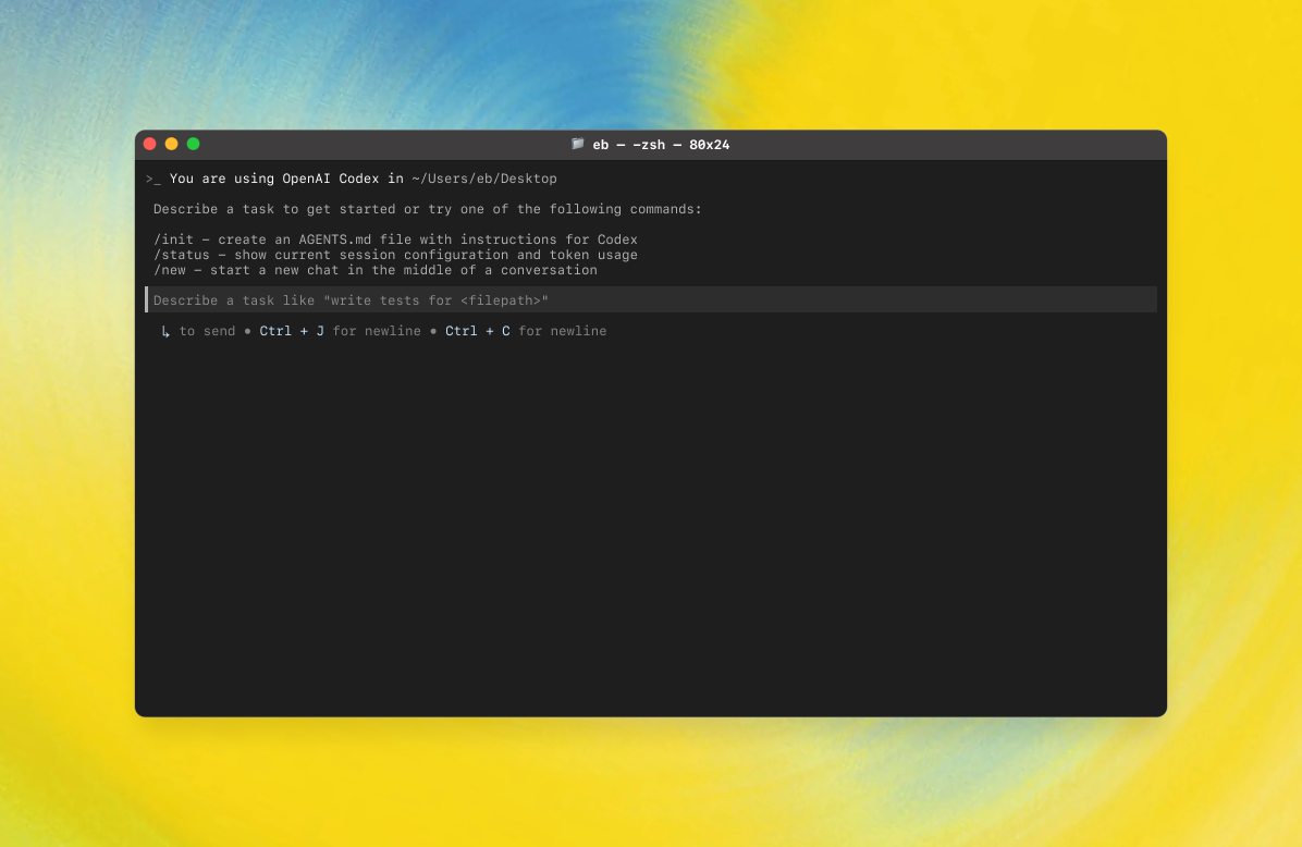 Codex CLI 示例任务面板
